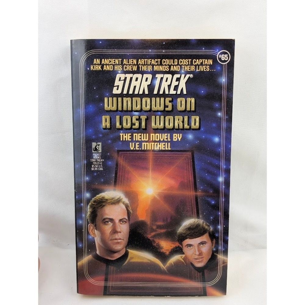 Pocket Books Star Trek Paperback Windows on a Lost World V.E. Mitchell #65 1993